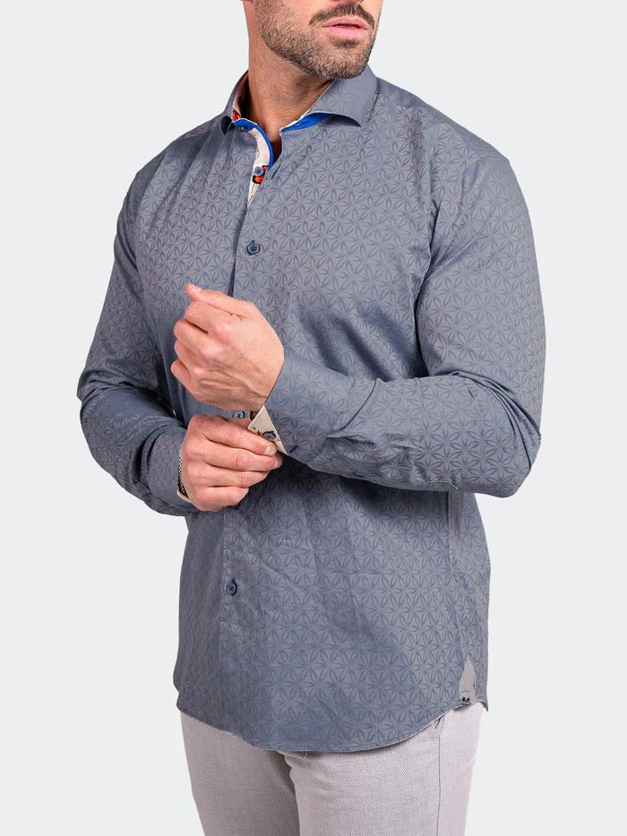 Maceoo Stretch Shirt | Eins Ascension0046 Grey