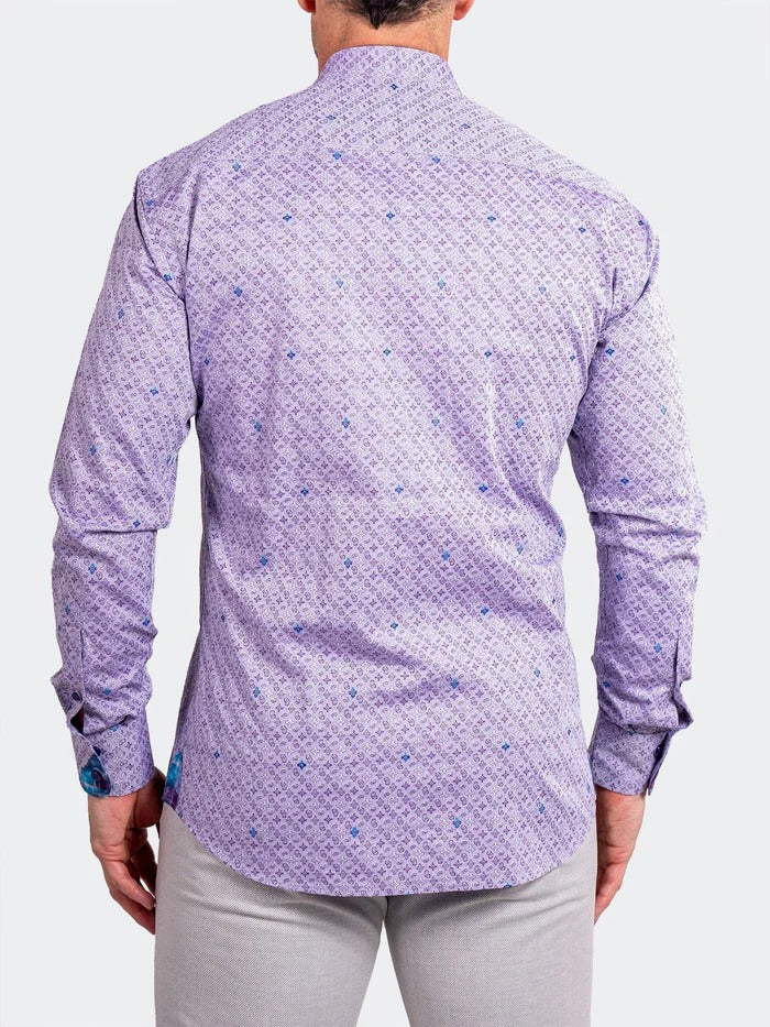 Maceoo Stretch Shirt | Eins Ascension0057 Purple