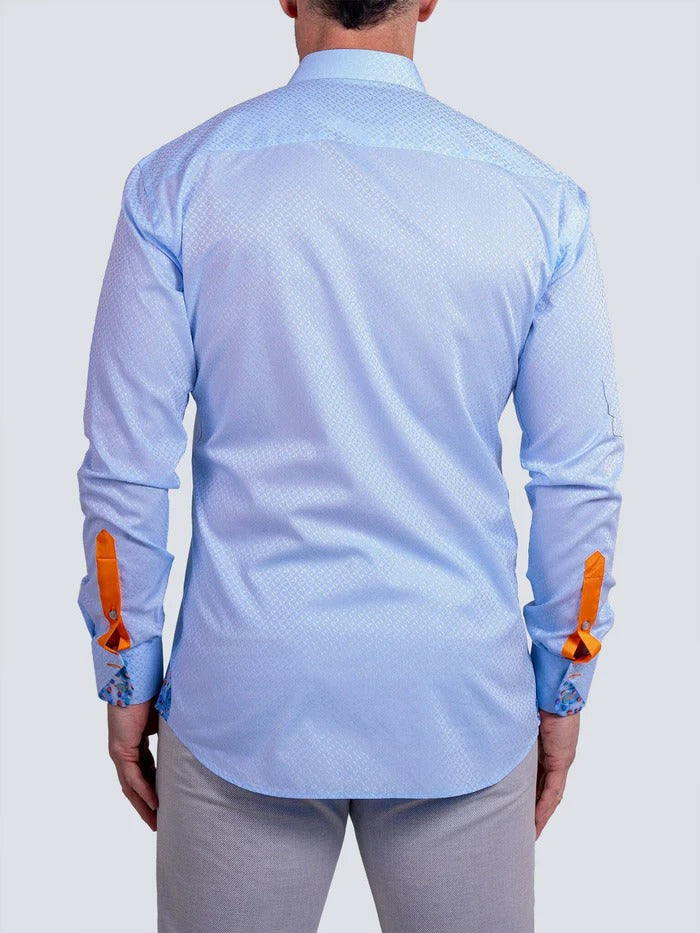 Maceoo Stretch Shirt | Eins Ascension0078 Blue