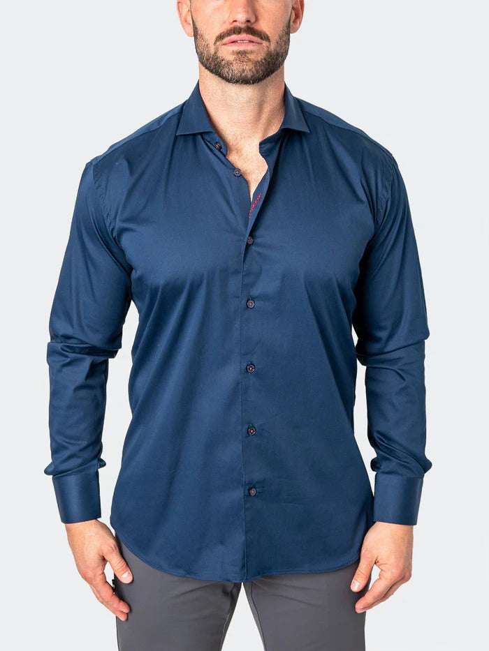 Maceoo Stretch Shirt | Einstein Soft butter Blue