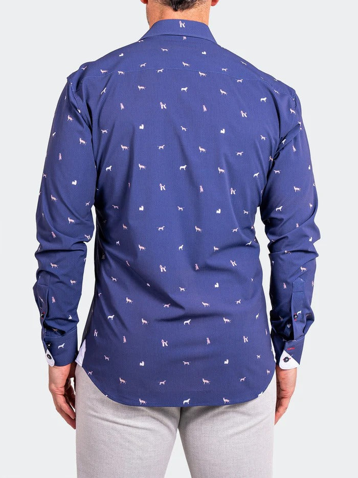 Maceoo Stretch Shirt | Eins Stretch Ascension0205 Blue