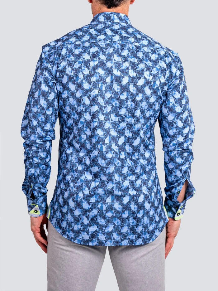 Maceoo Stretch Shirt | Eins Stretch Ascension3243 Blue