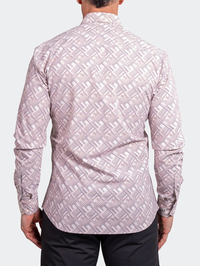 Maceoo Stretch Shirt | Fibonacci Stretch Ascension3266 White
