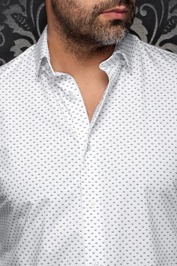 Au Noir Stretch Shirt | Alexander-Fan White