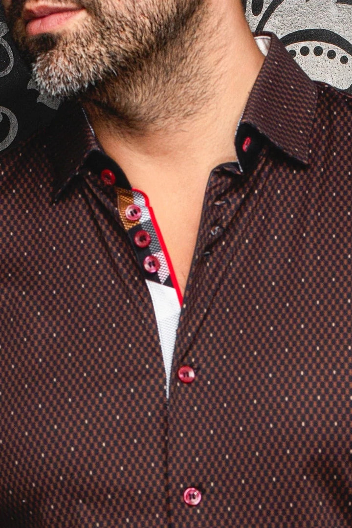 Au Noir Stretch Shirt | Hound Black Chestnust