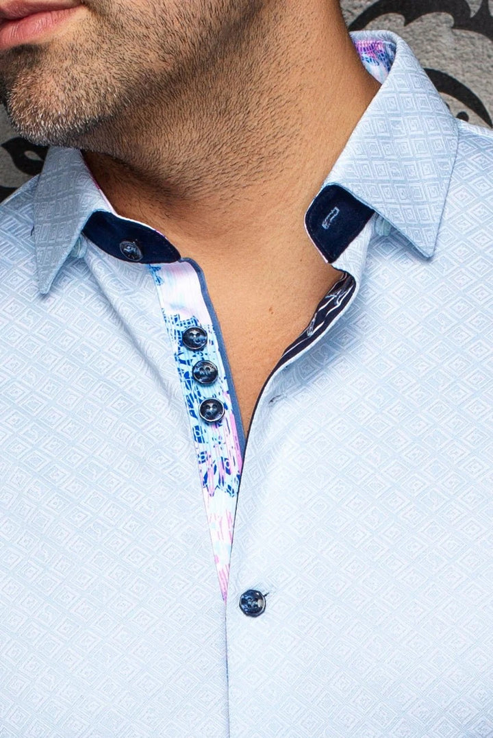 Au Noir Stretch Short Sleeve Shirt | Atacama Blue