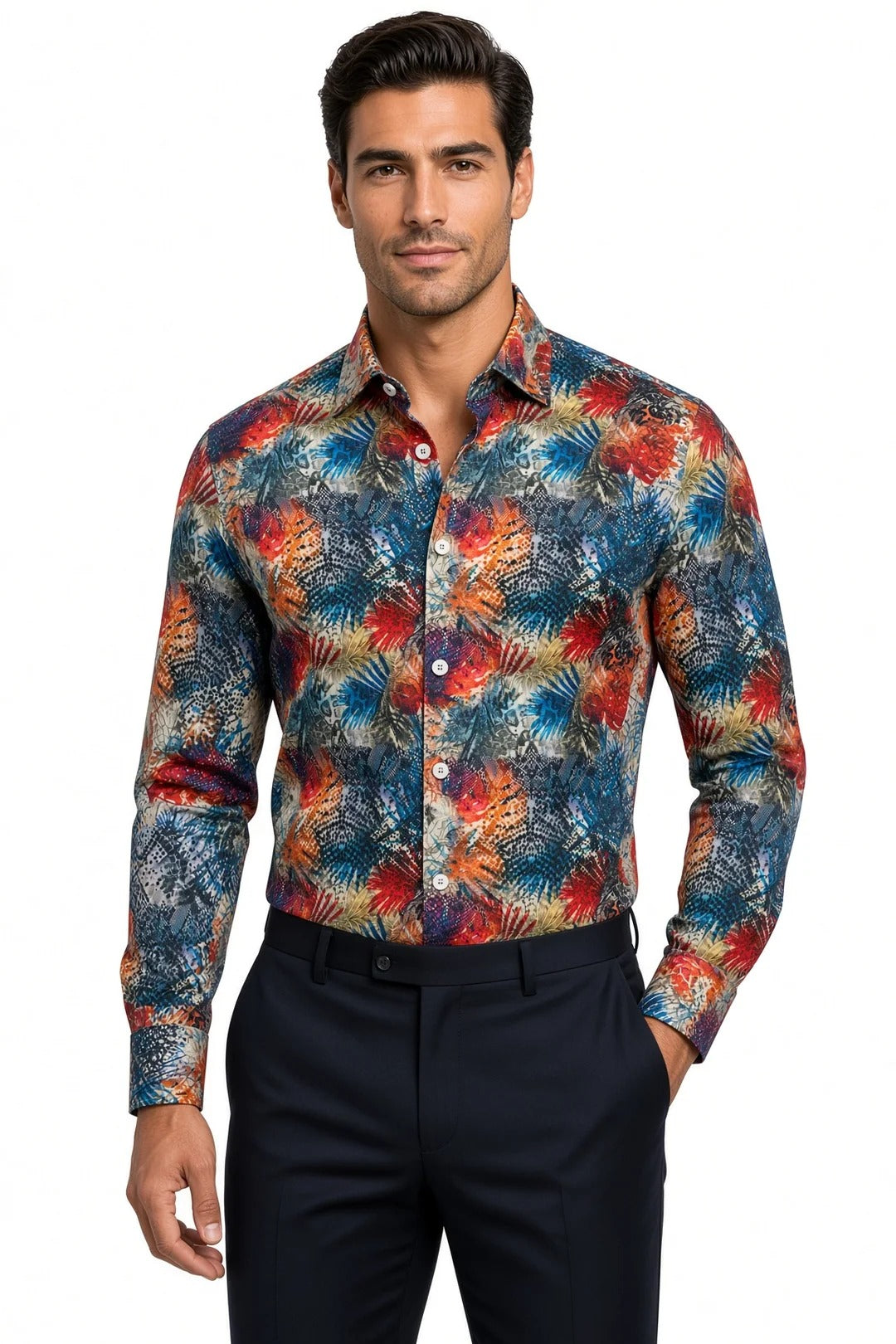 Masutto Shirt | GARCIA-05 LONG SLEEVE BUTTON DOWN SHIRT