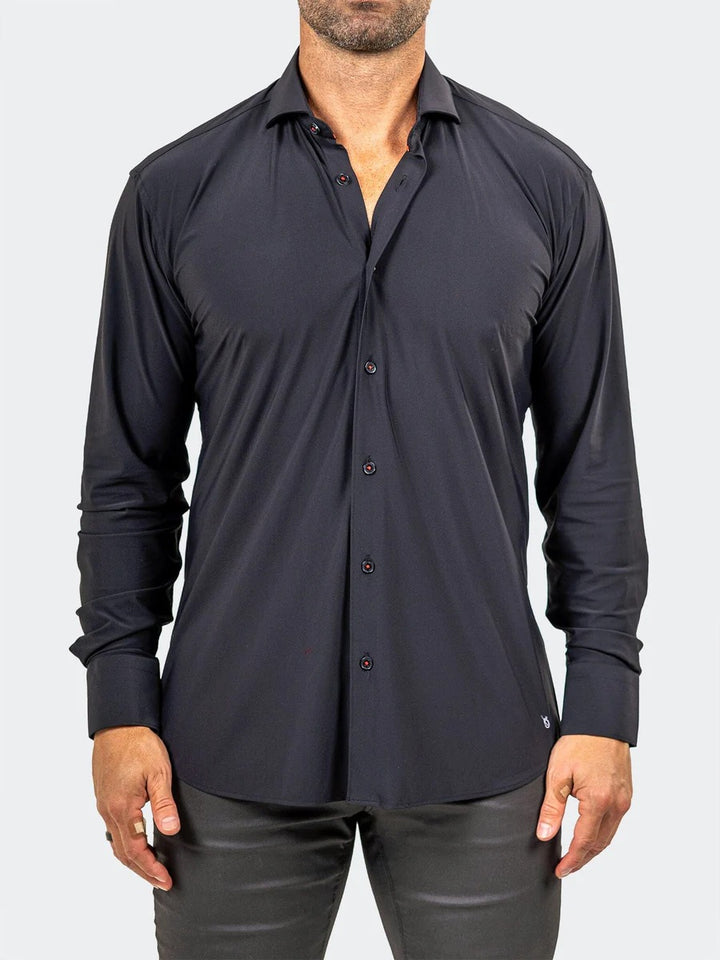 Maceoo Stretch Shirt | Eins Marthyr3013 Black