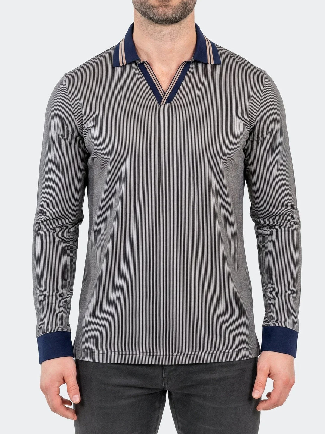 Maceoo Stretch Polos | Polo SS Knitted Unknown 0001 Brown
