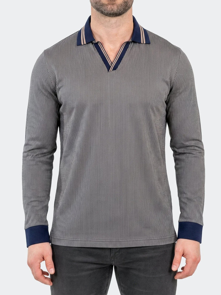 Maceoo Stretch Polos | Polo SS Knitted Unknown 0001 Brown