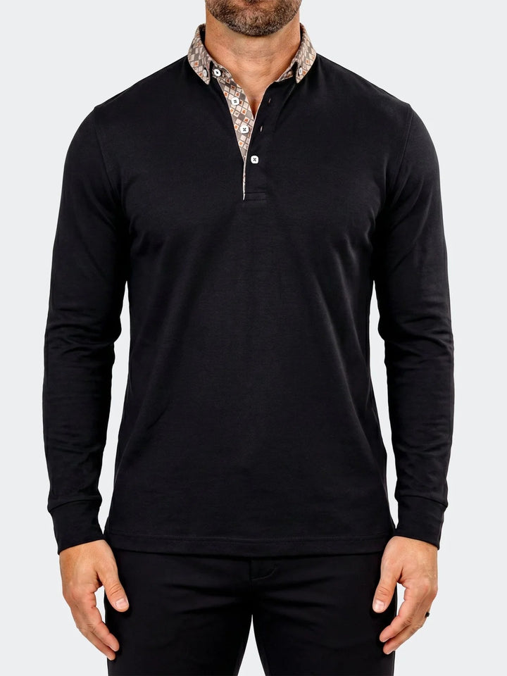 Maceoo Stretch Polos | Polo Newton Unknown020 Black