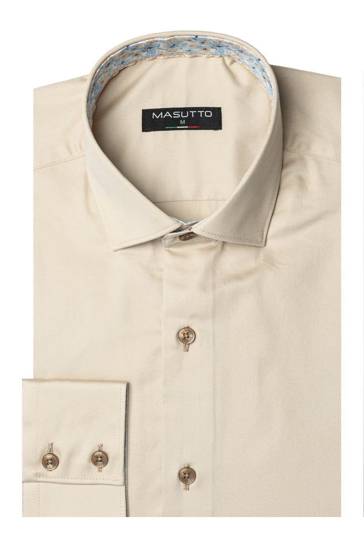 Masutto Shirt | ARIA-49 SLEEVE BUTTON DOWN SHIRT