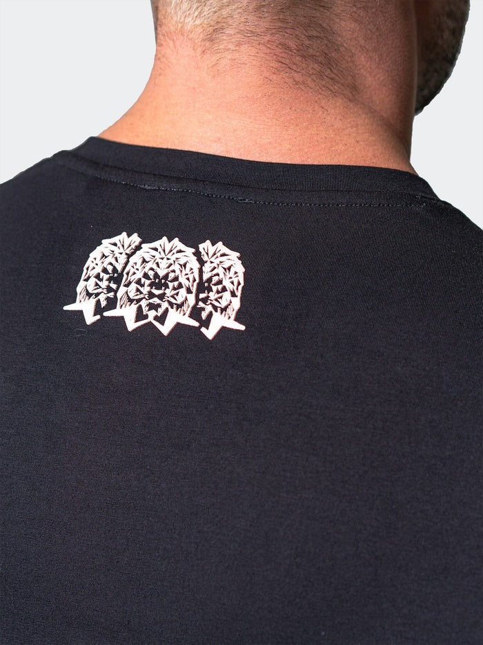 Maceoo Stretch Short-Sleeve Tshirts | Henley Core Black