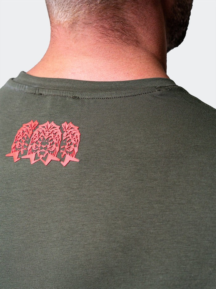 Maceoo Stretch Short-Sleeve Tshirts | Henley Core Green