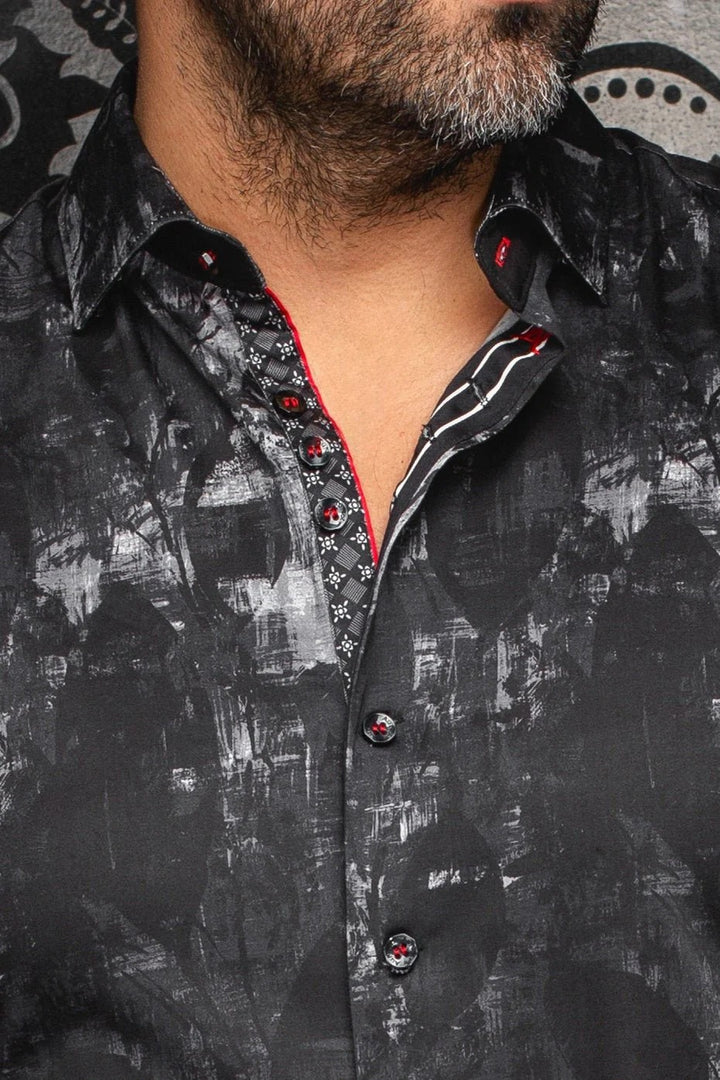 Au Noir Stretch Shirt | Jasper Black
