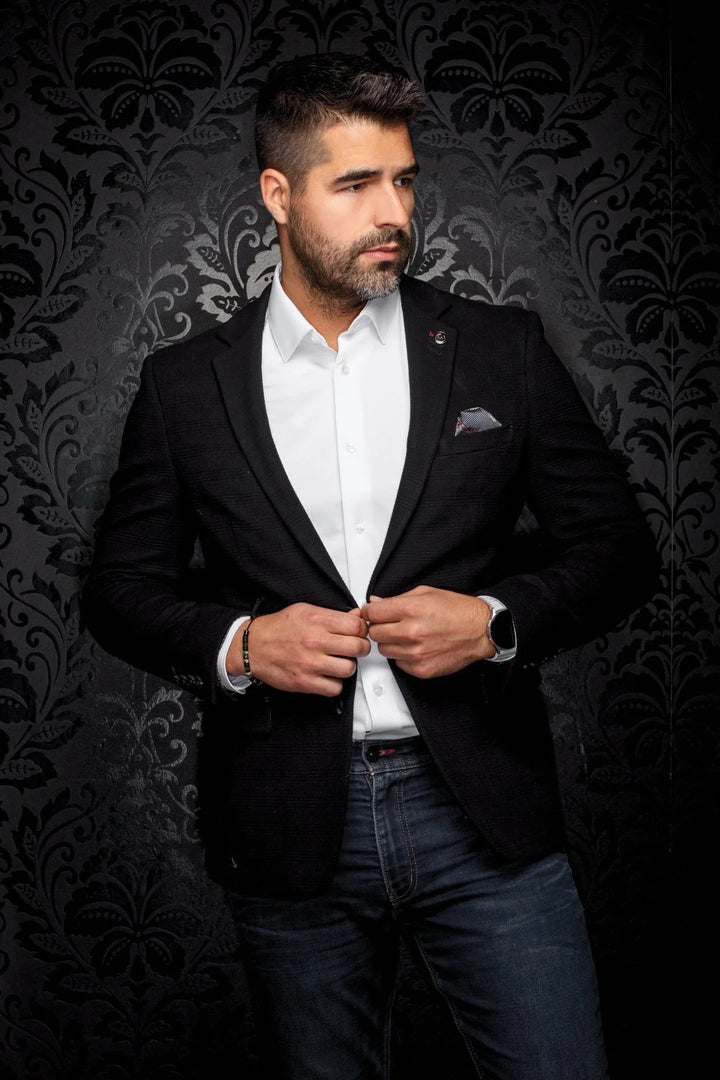 Au Noir Stretch Blazer | Blazer Hawke Black