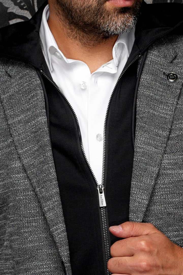 Au Noir Stretch Blazer | Noah Hood Black