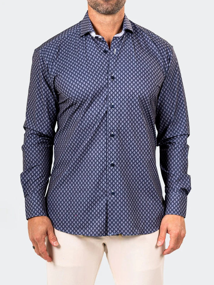 Maceoo Stretch Shirt | Eins Marthyr0210 Black