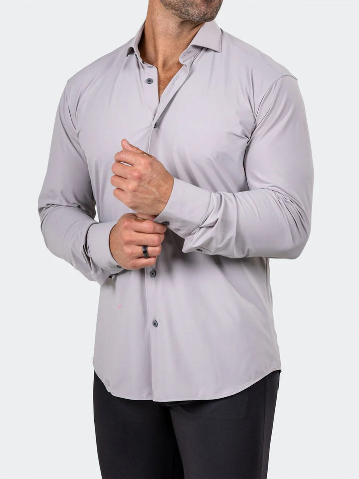 Maceoo Stretch Shirt | Eins Marthyr3016 Grey