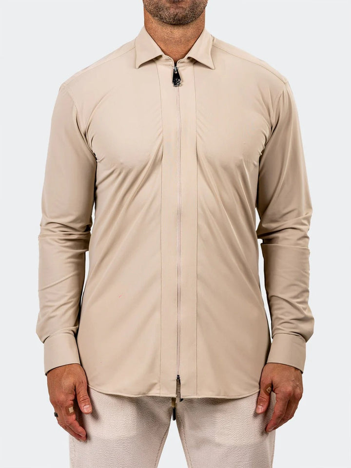 Maceoo Stretch Shirt | Fibzip Marthyr3027 Brown