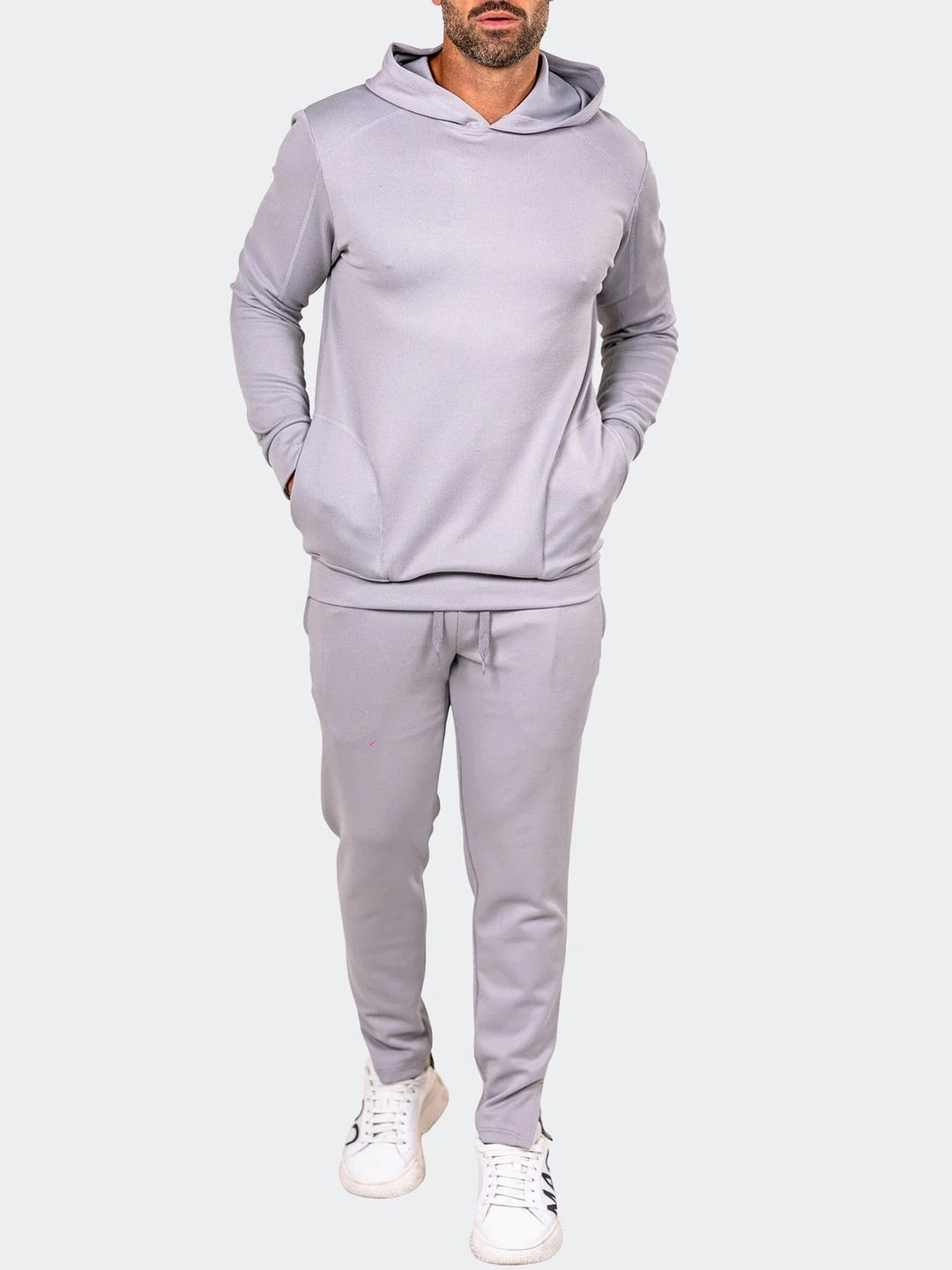 Maceoo Athletic Wear | Hoodie Marthyr0042 Grey