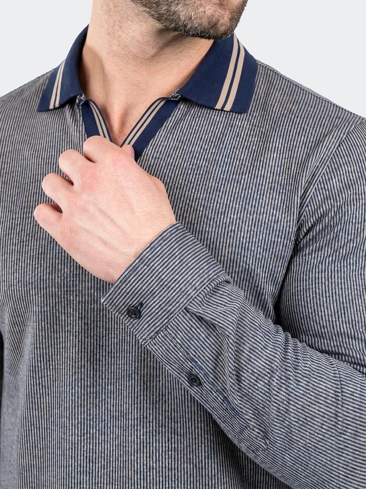 Maceoo Stretch Polos | Polo SS Knitted Unknown 0001 Brown