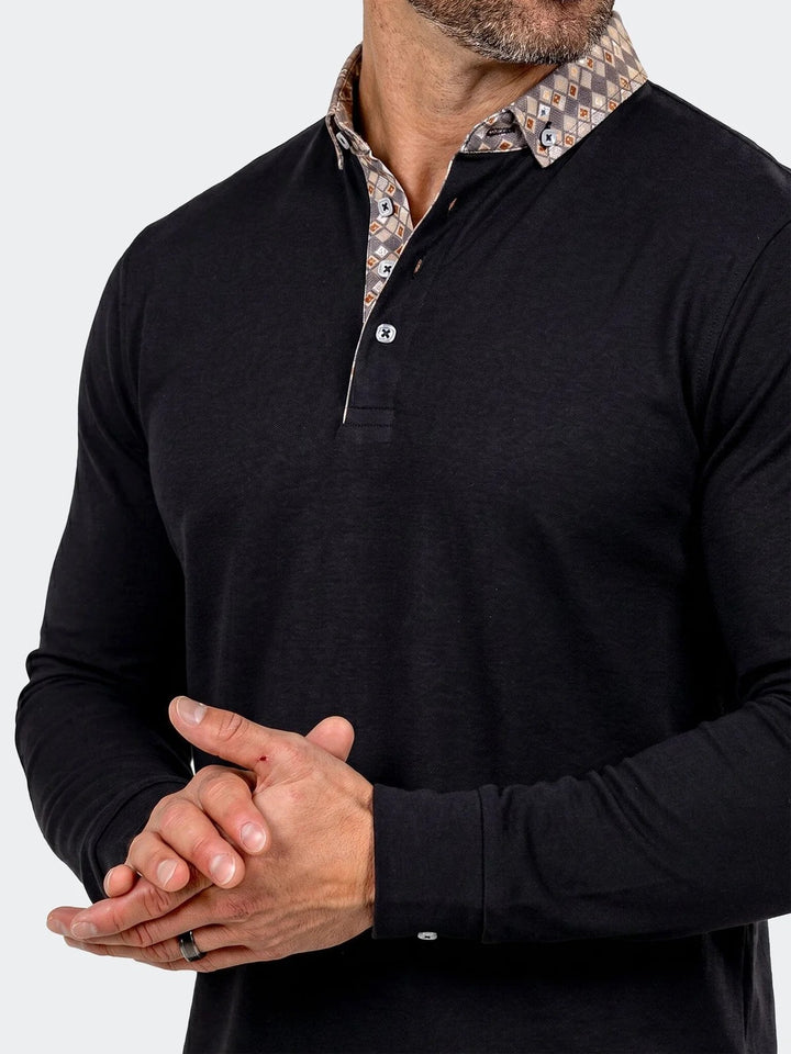 Maceoo Stretch Polos | Polo Newton Unknown020 Black