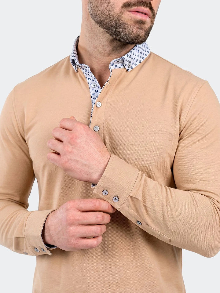 Maceoo Stretch Polos | Polo Newton Unknown025 Beige