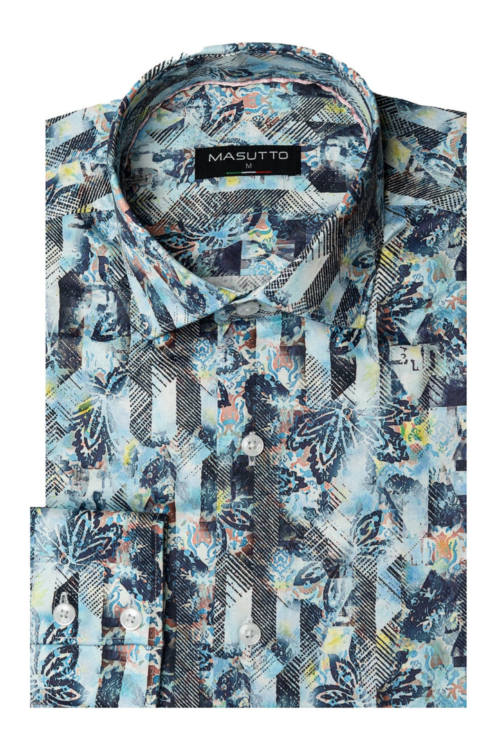 Masutto Shirt | ASTORIA-02 SLEEVE BUTTON DOWN SHIRT