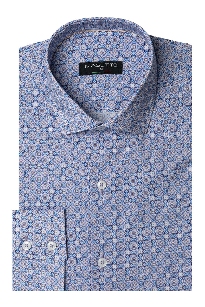 Masutto Shirt | LUKE-06 SLEEVE BUTTON DOWN SHIRT
