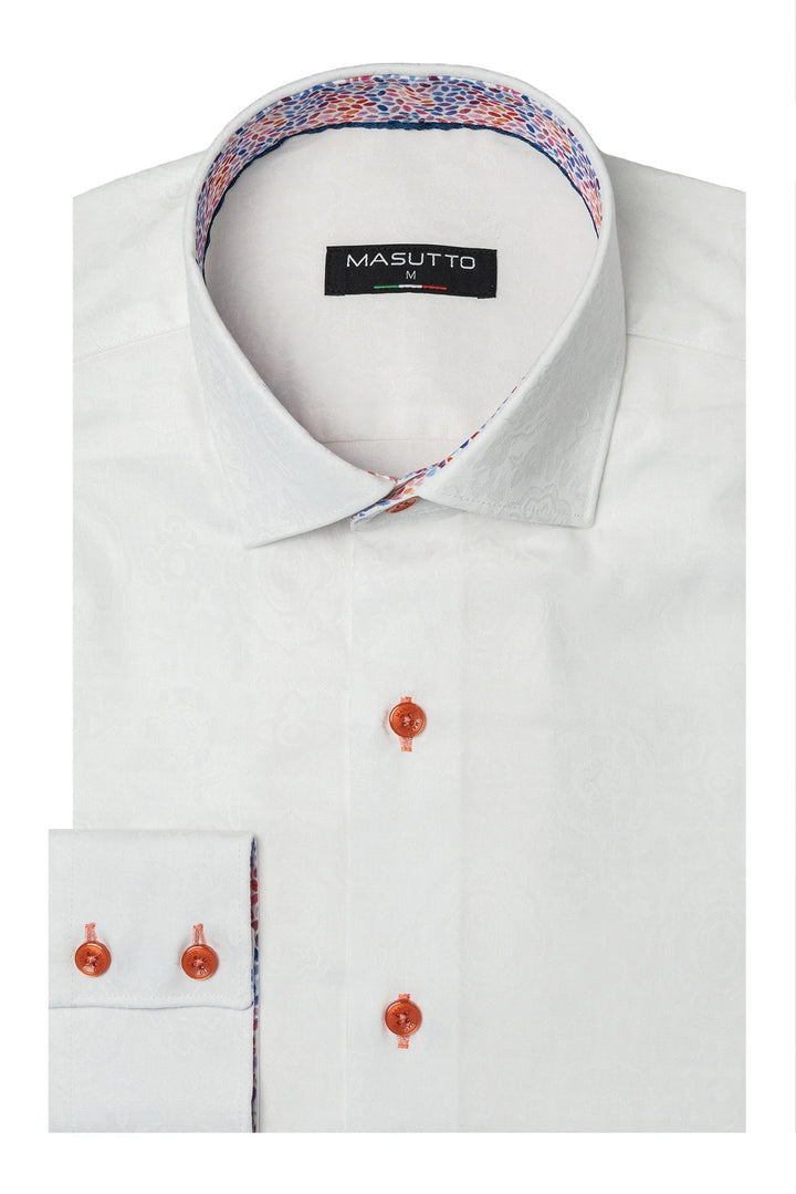 Masutto Shirt | SOLOMON-05 SLEEVE BUTTON DOWN SHIRT
