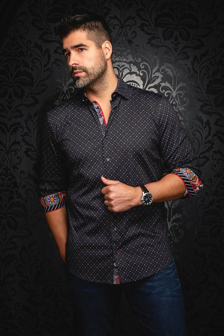 Au Noir Stretch Shirt | Optimus Black Gold
