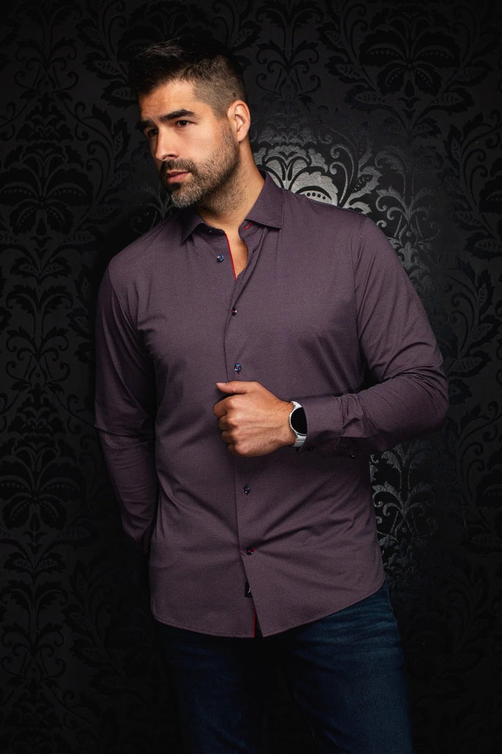 Au Noir Long Sleeves Performance | Borgia Burgundy