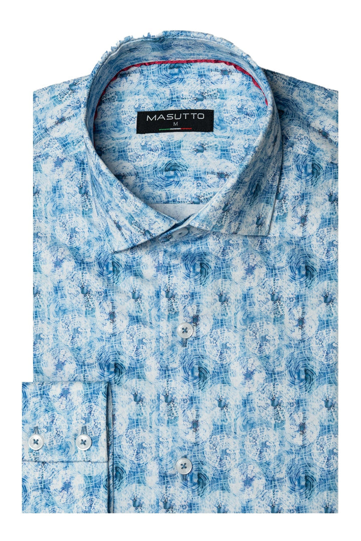 Masutto Shirt | LAREDO-02 SLEEVE BUTTON DOWN SHIRT