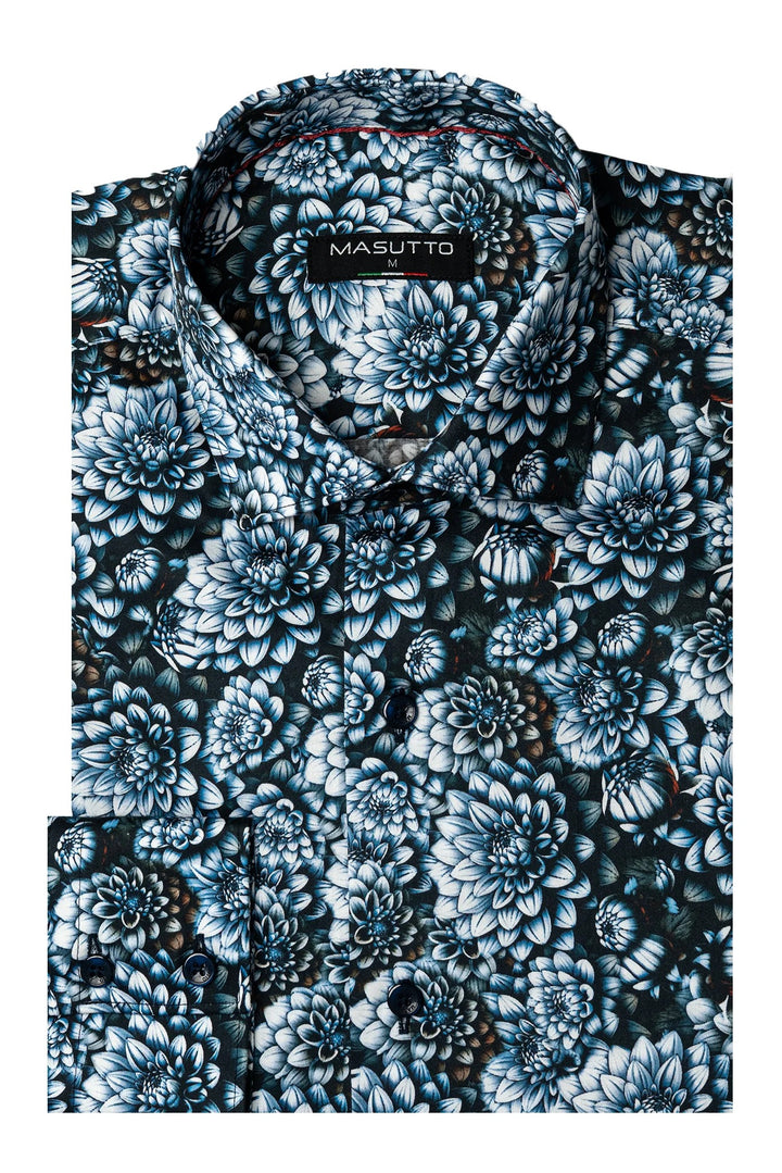 Masutto Shirt | LUCIO-18 SLEEVE BUTTON DOWN SHIRT