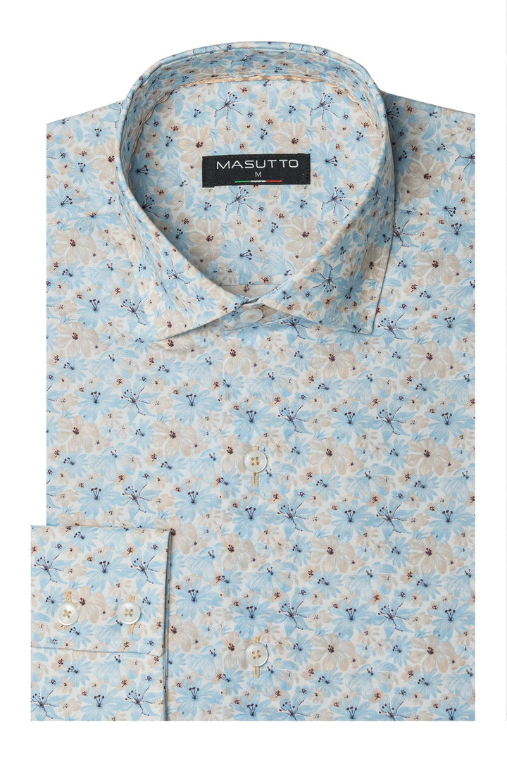 Masutto Shirt | RYAN-09 SLEEVE BUTTON DOWN SHIRT