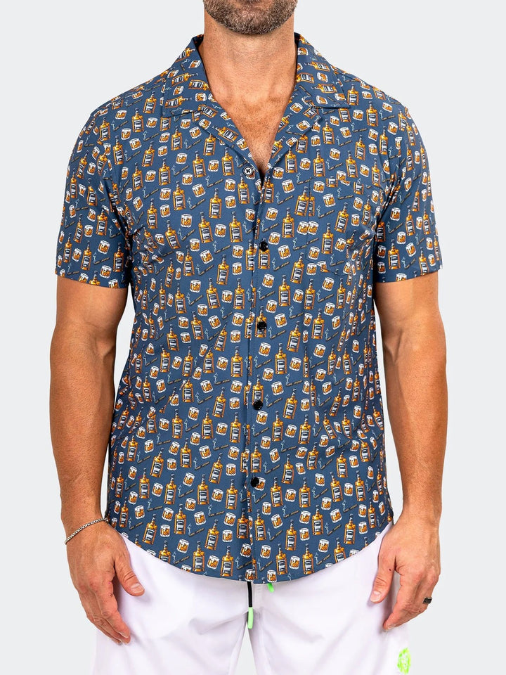 Maceoo Stretch Short-Sleeve Shirt | Shirts Marthyr0406 Black