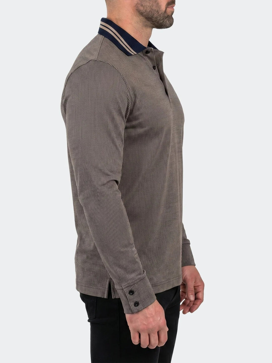 Maceoo Stretch Polos | Polo SS Knitted Unknown 0001 Brown