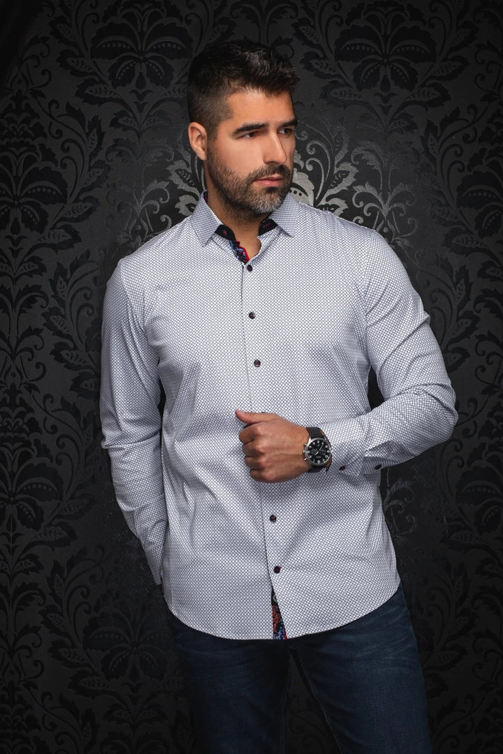 Au Noir Stretch Shirt | Sundance White Black