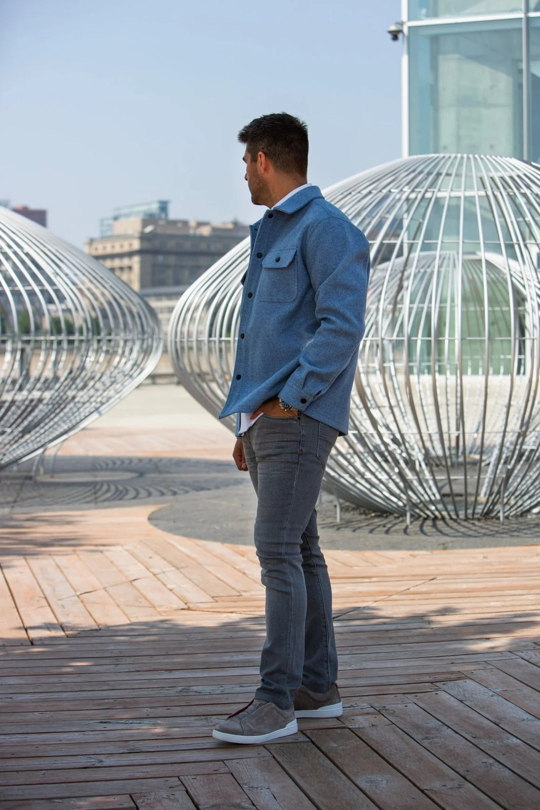 Au Noir Jacket | Danali Light Blue