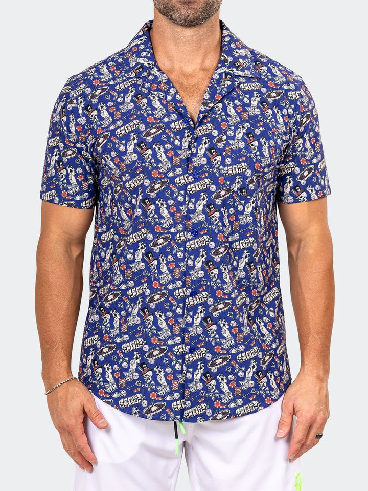 Maceoo Stretch Short-Sleeve Shirt | Shirts Marthyr0407 Black