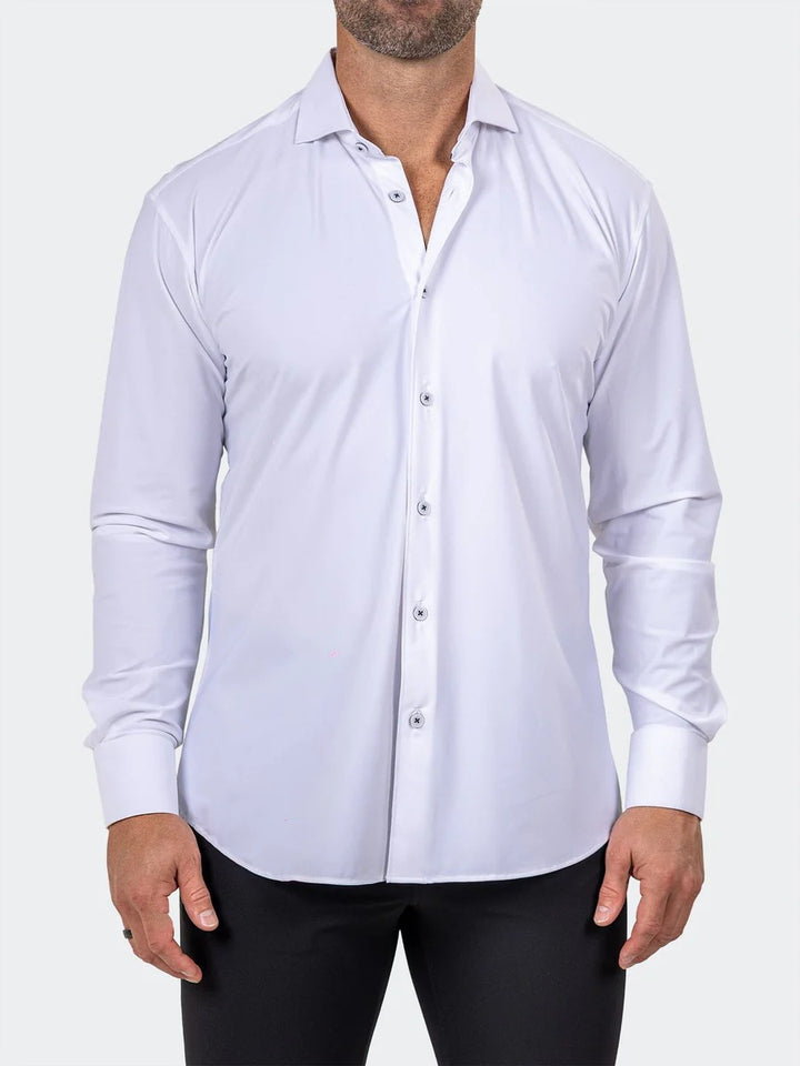 Maceoo Stretch Shirt | Eins Marthyr3008 White