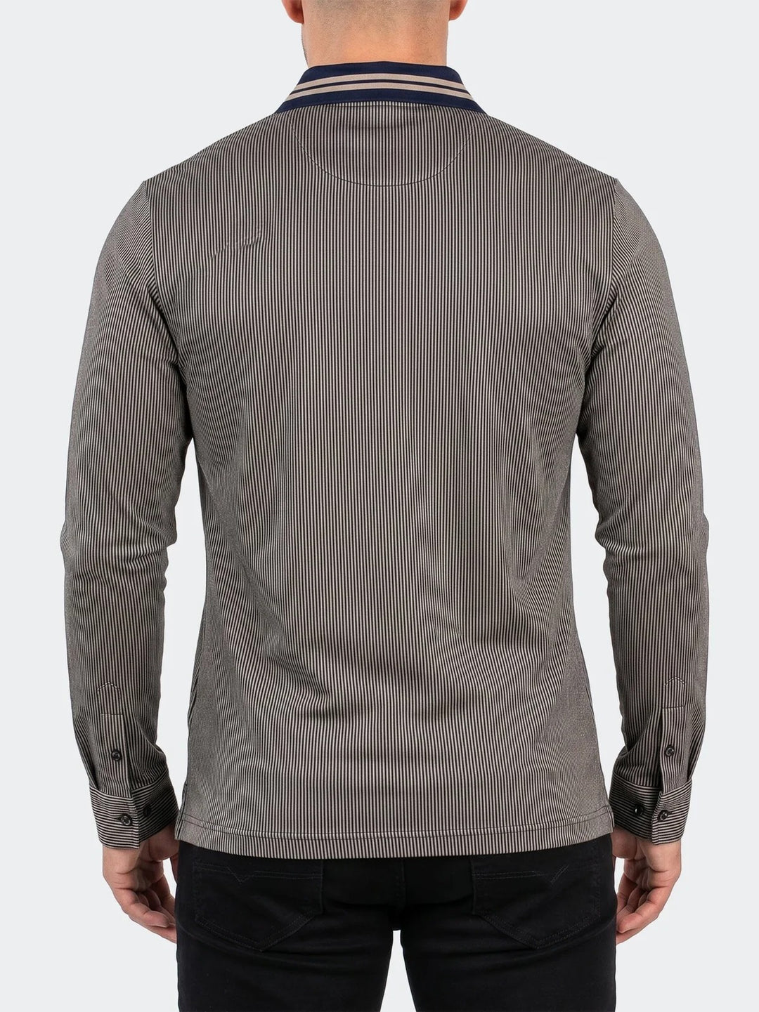 Maceoo Stretch Polos | Polo SS Knitted Unknown 0001 Brown