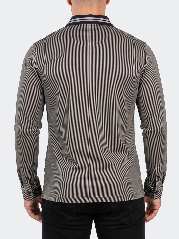 Maceoo Stretch Polos | Polo SS Knitted Unknown 0001 Brown