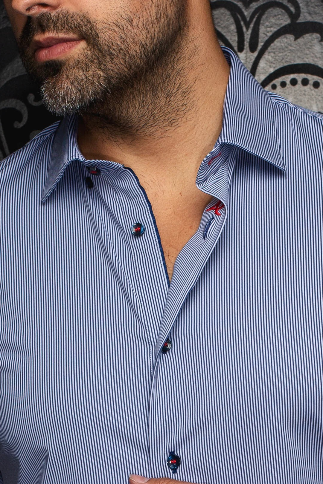 Au Noir Stretch Short Sleeve Shirt | Volta Navy