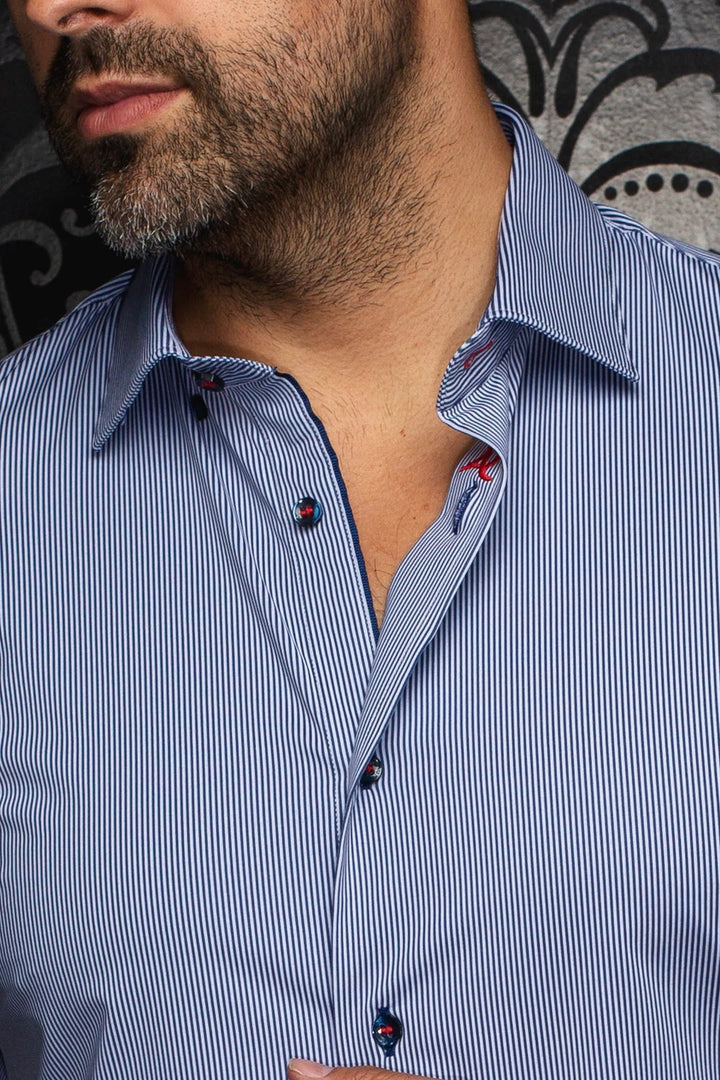 Au Noir Stretch Short Sleeve Shirt | Volta Navy