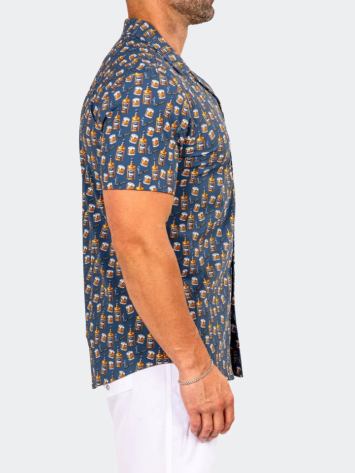 Maceoo Stretch Short-Sleeve Shirt | Shirts Marthyr0406 Black