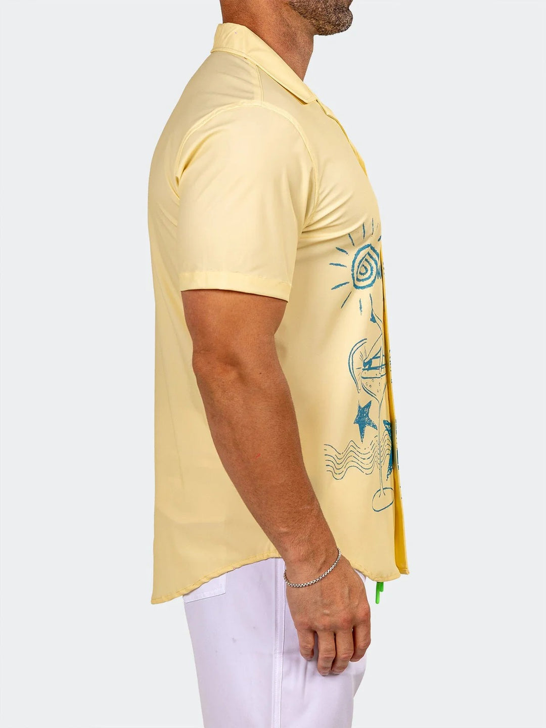 Maceoo Stretch Short-Sleeve Shirt | Shirts Marthyr0432 White