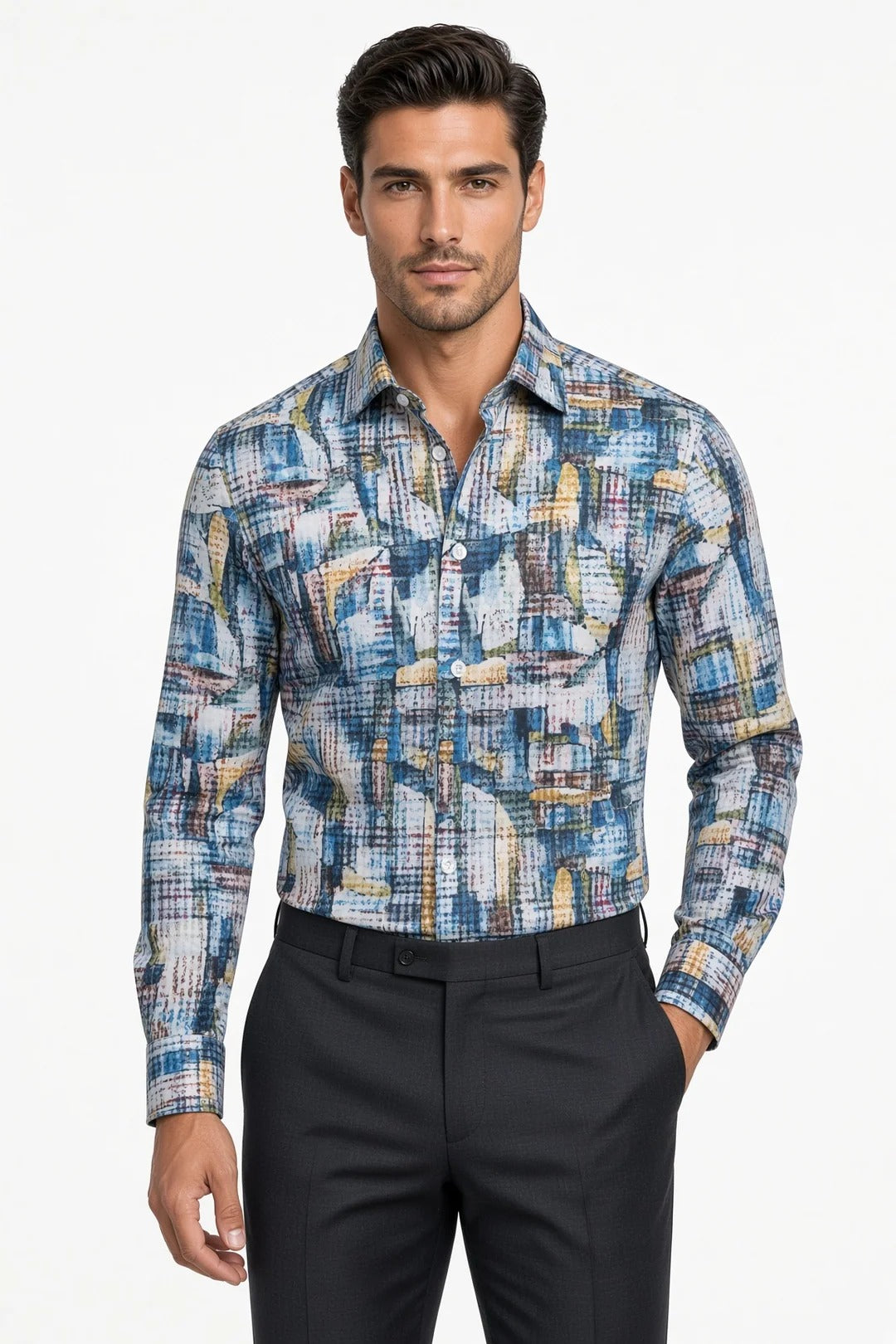 Masutto Shirt | ROBINIO-92 LONG SLEEVE BUTTON DOWN SHIRT