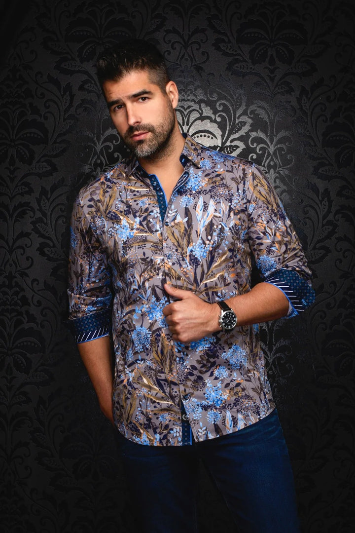 Au Noir Stretch Shirt | Devereaux Grey